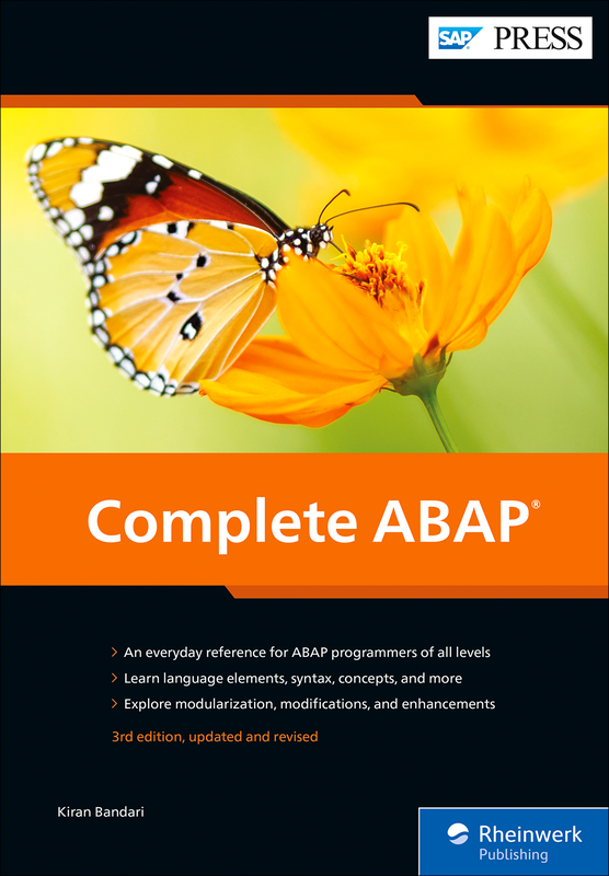 Complete ABAP - 3rd Edition by Kiran Bandari - SAP Press